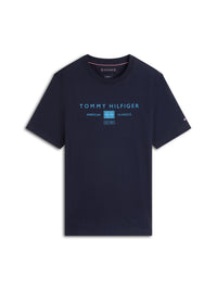 An image of the Tommy Hilfiger Brand Love Mono Stack Tee