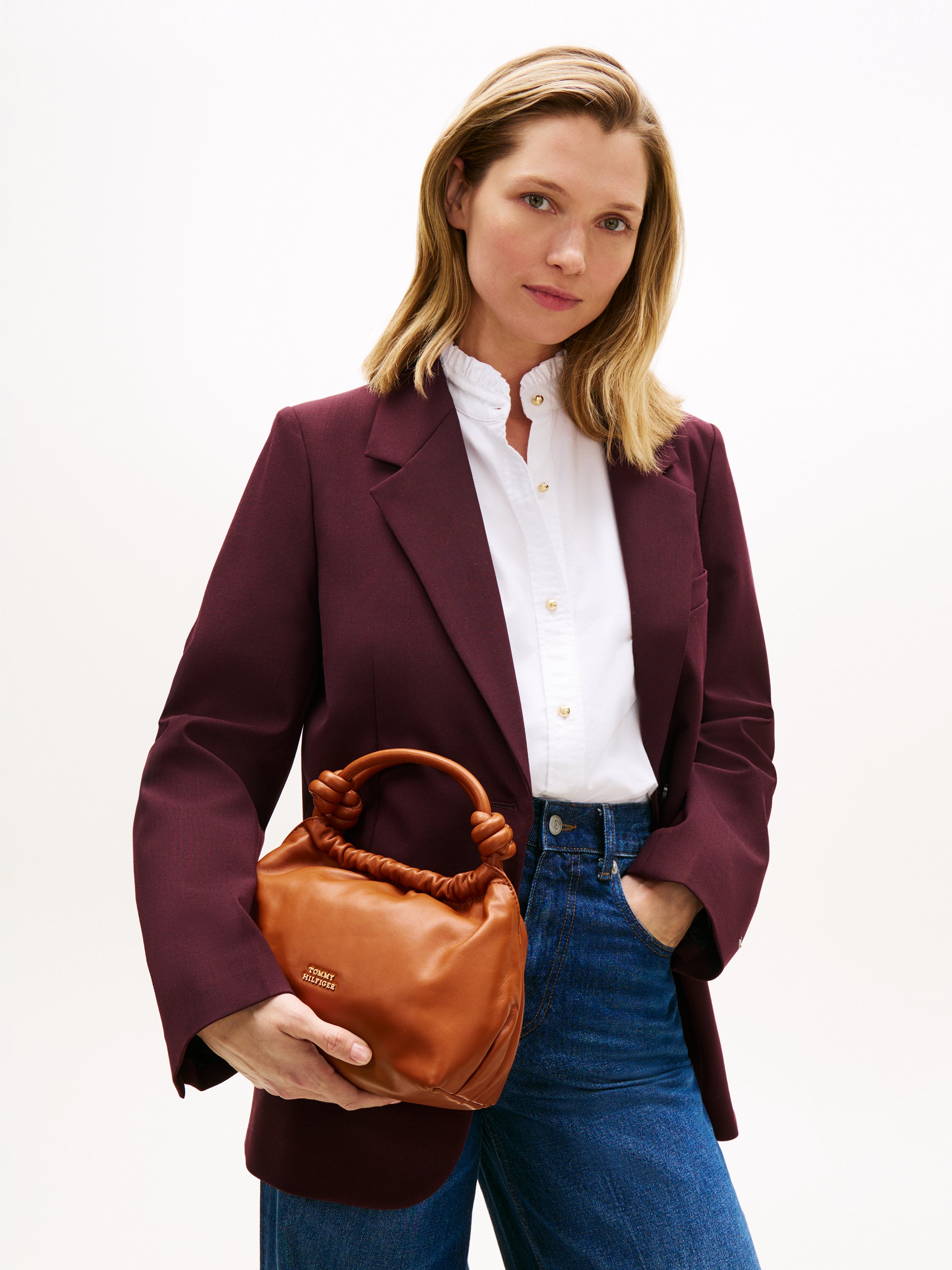 An image of the Tommy Hilfiger Soft Leather Crossbody Bag