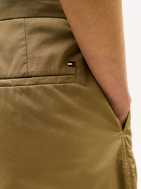 Washed Cotton Pleated Short