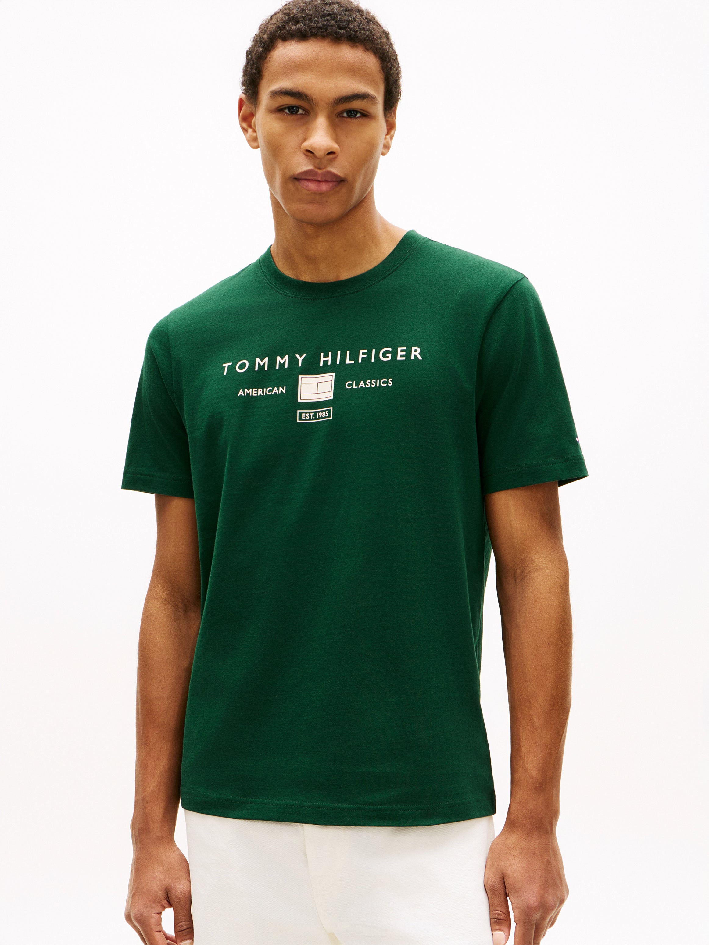 An image of the Tommy Hilfiger Brand Love Mono Stack Tee