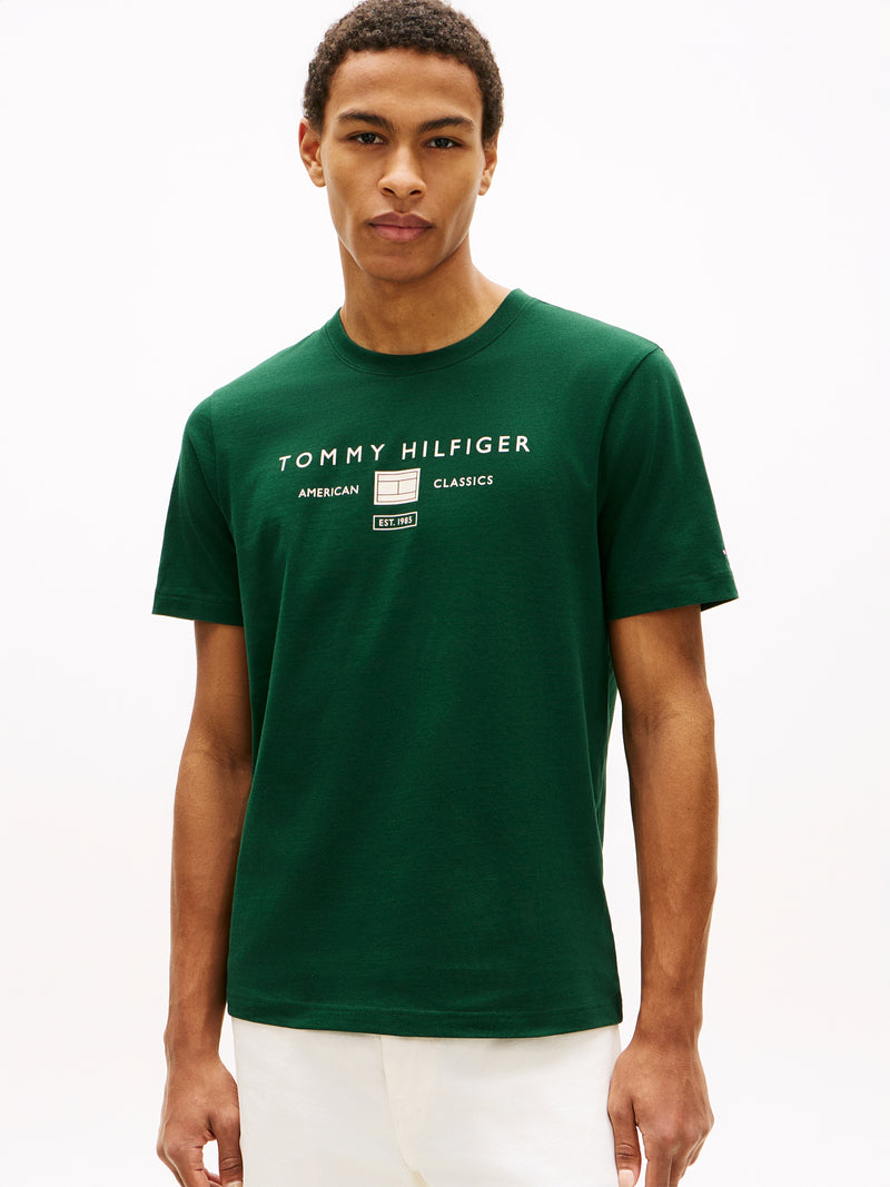 An image of the Tommy Hilfiger Brand Love Mono Stack Tee