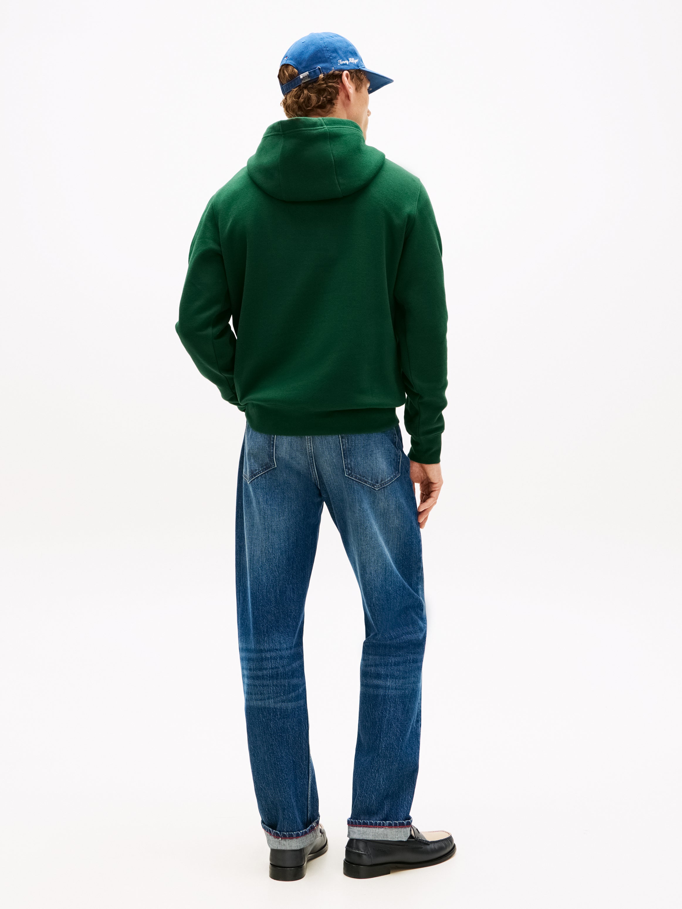 An image of the Tommy Hilfiger Logo Terry Drawstring Hoodie