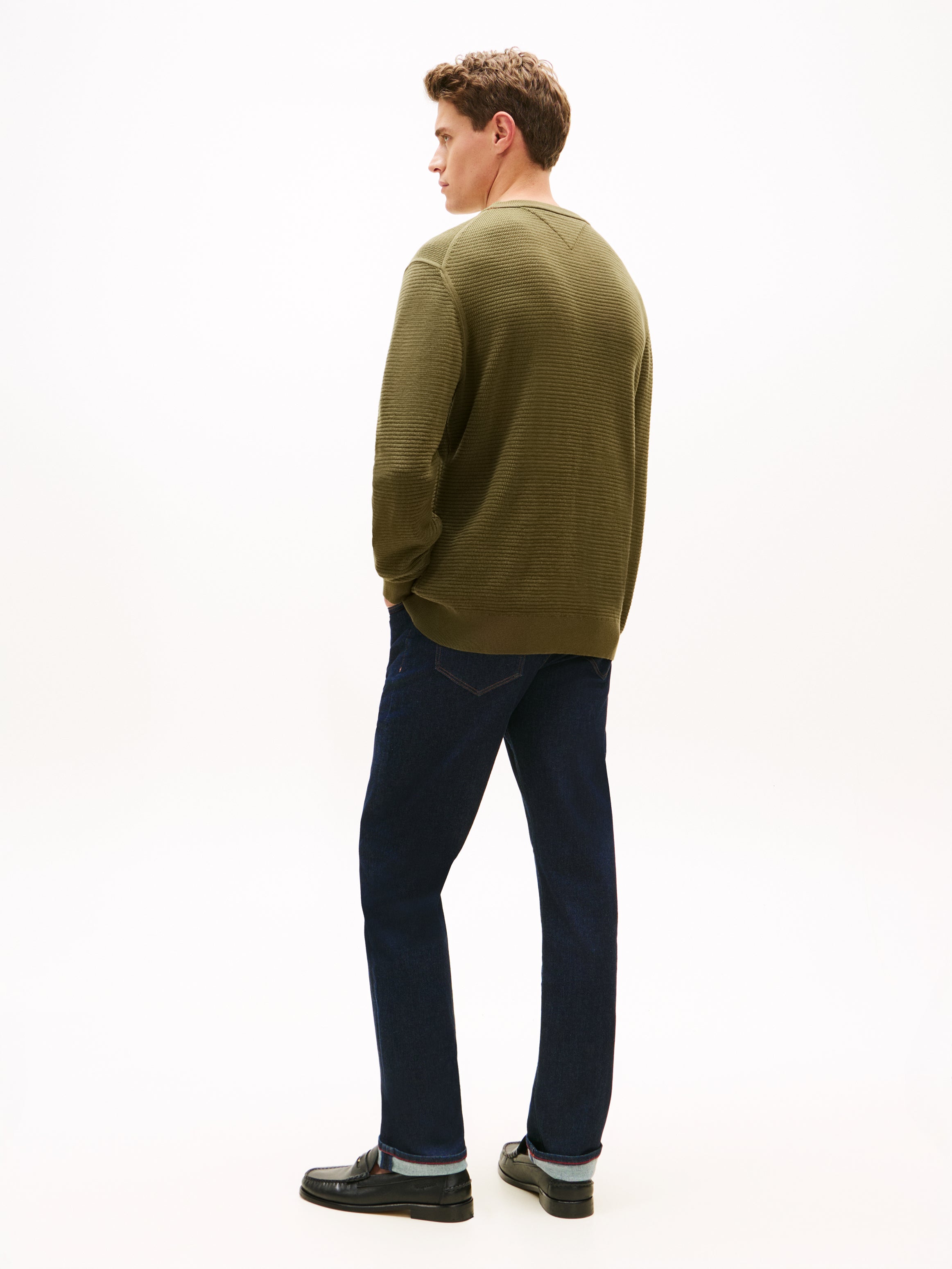 An image of the Tommy Hilfiger Seasonal Structure Crew Neck Jumper