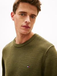 An image of the Tommy Hilfiger Seasonal Structure Crew Neck Jumper