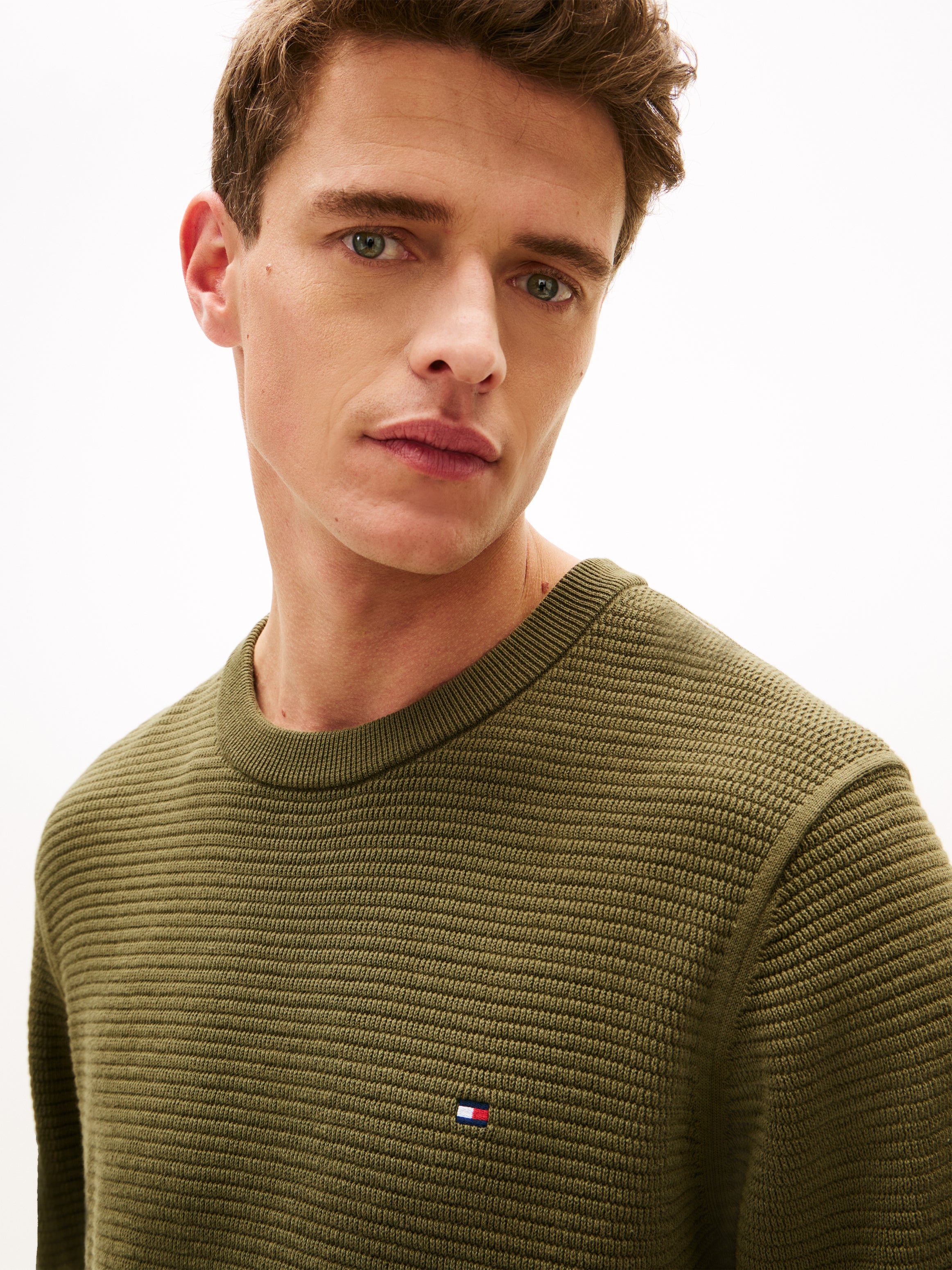 An image of the Tommy Hilfiger Seasonal Structure Crew Neck Jumper