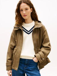 An image of the Tommy Hilfiger Cotton Nylon Utility Short Parka