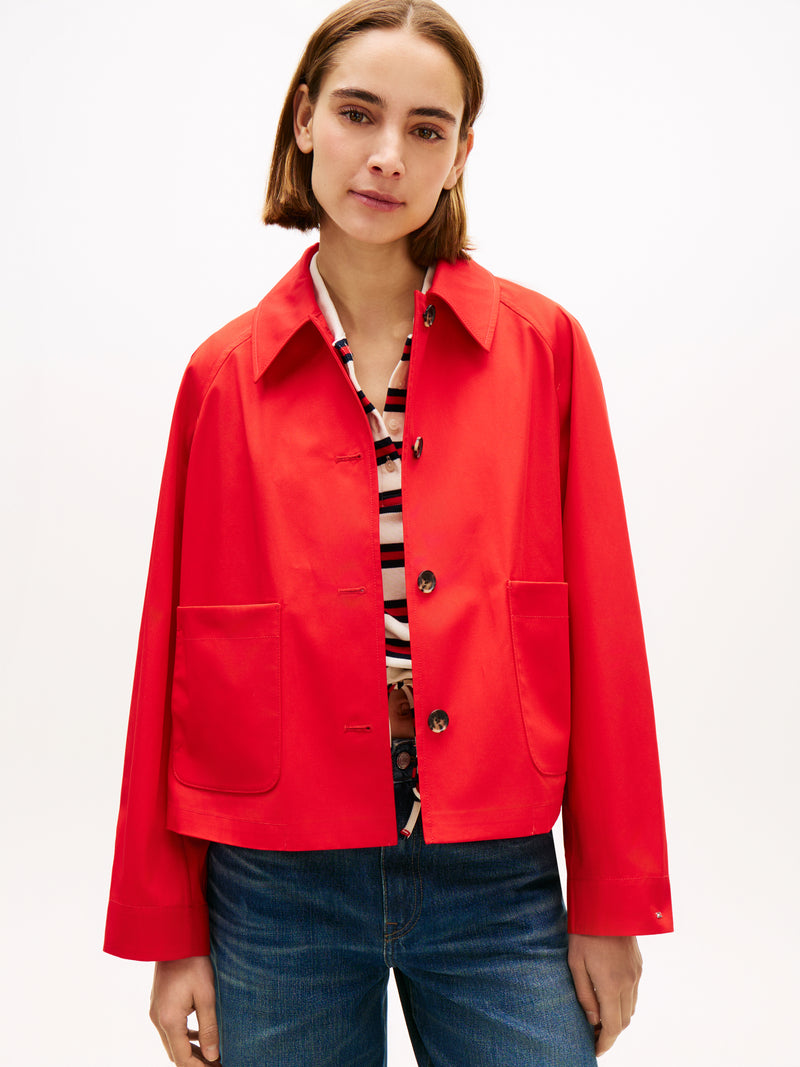 An image of the Tommy Hilfiger Cotton Short Jacket