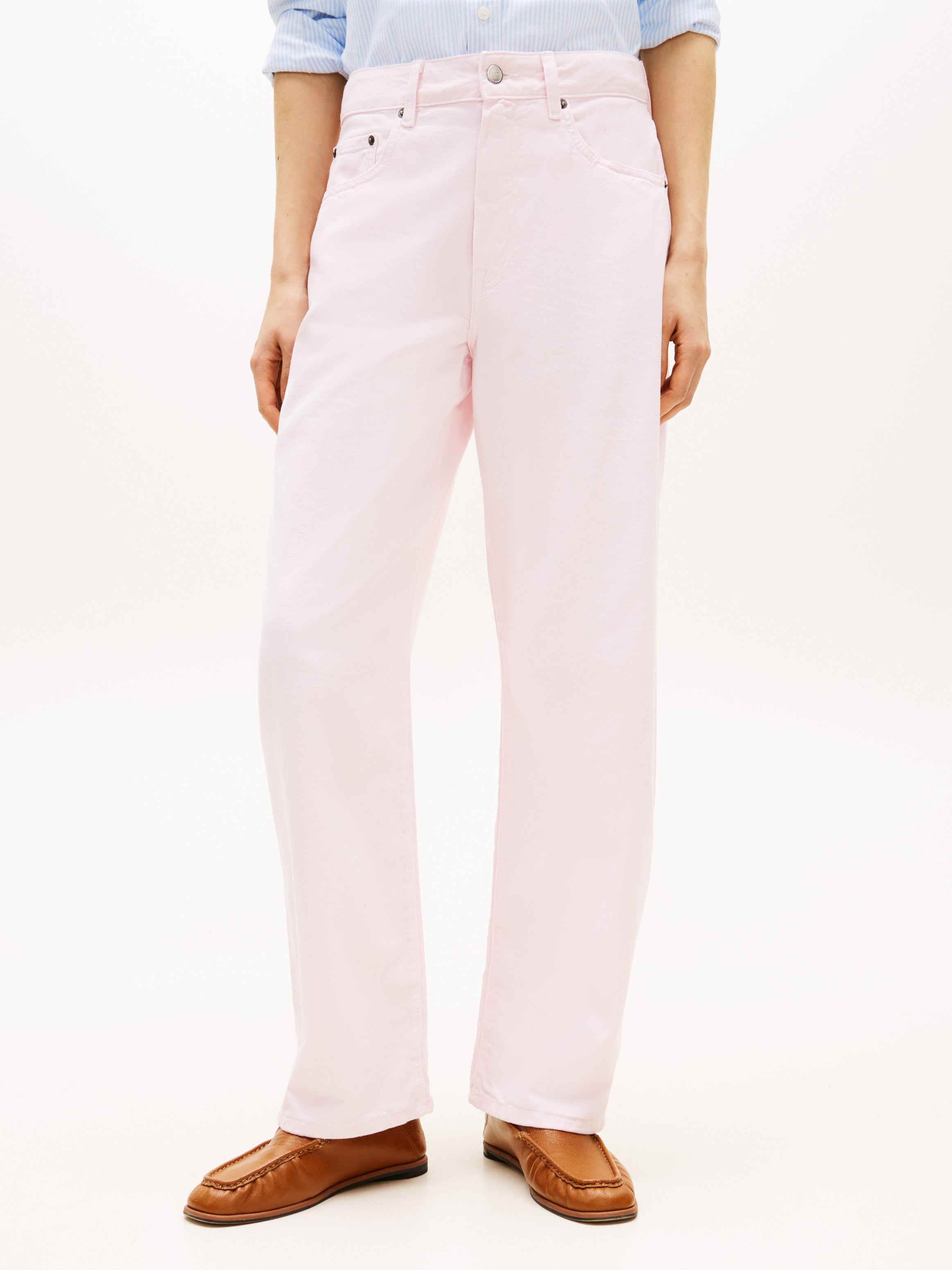 An image of the Tommy Hilfiger Mid Rise Barrel Leg Jeans