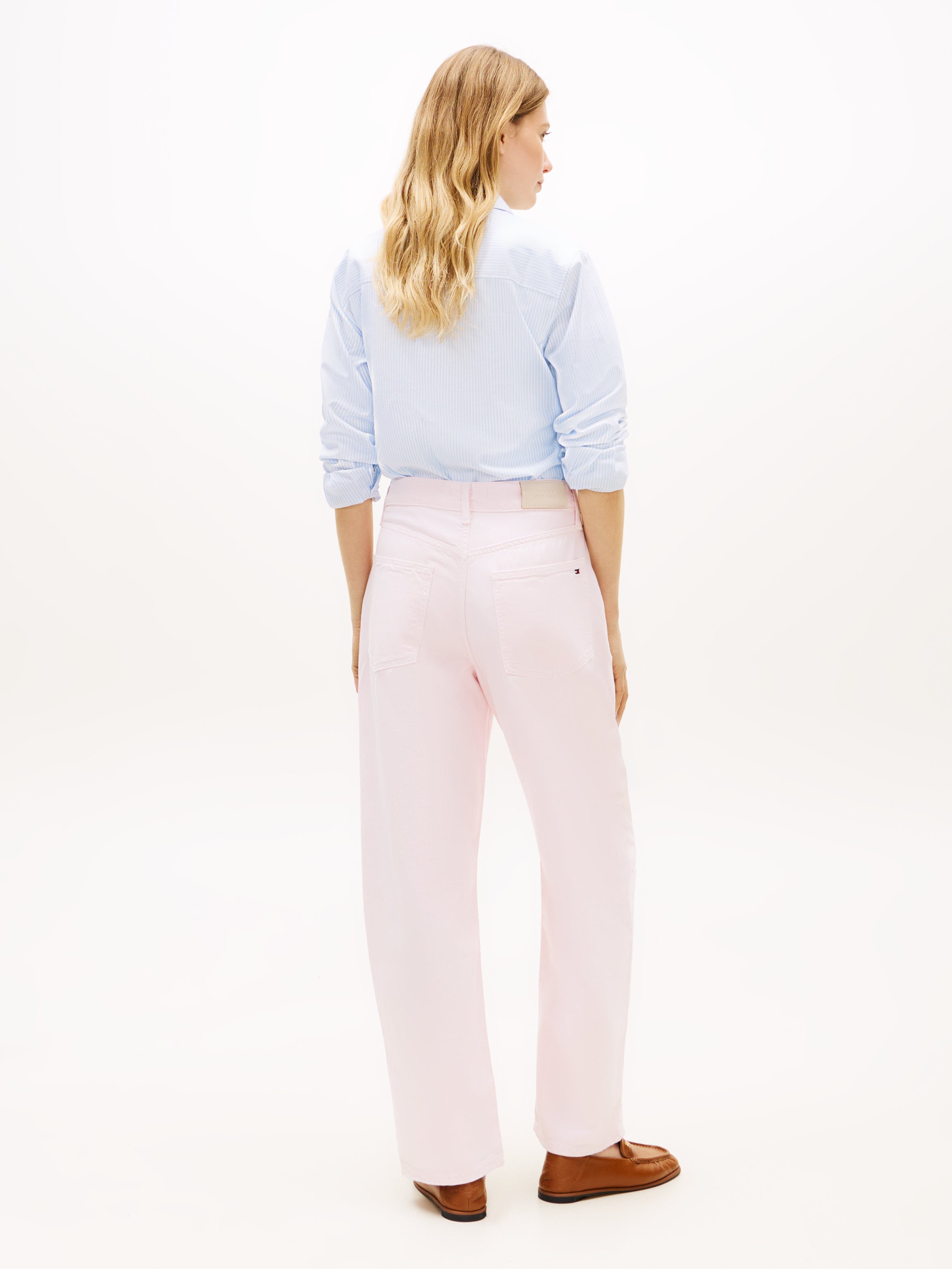 An image of the Tommy Hilfiger Mid Rise Barrel Leg Jeans