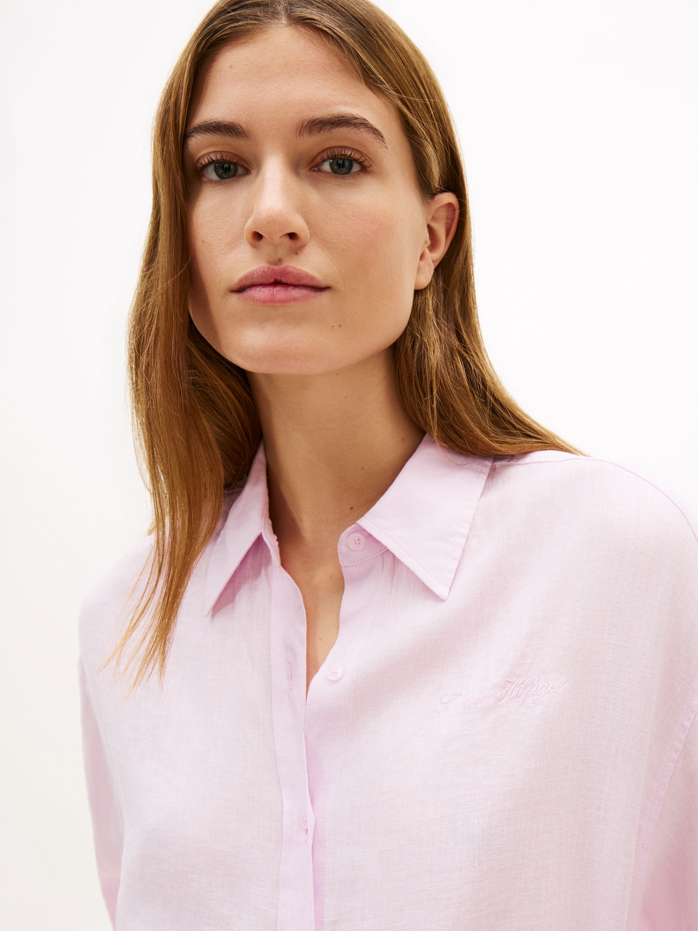 An image of the Tommy Hilfiger Pure Linen Oversized Fit Shirt