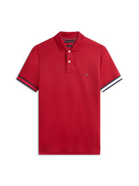 An image of the Tommy Hilfiger Cuff Liquid Cotton Slim Polo