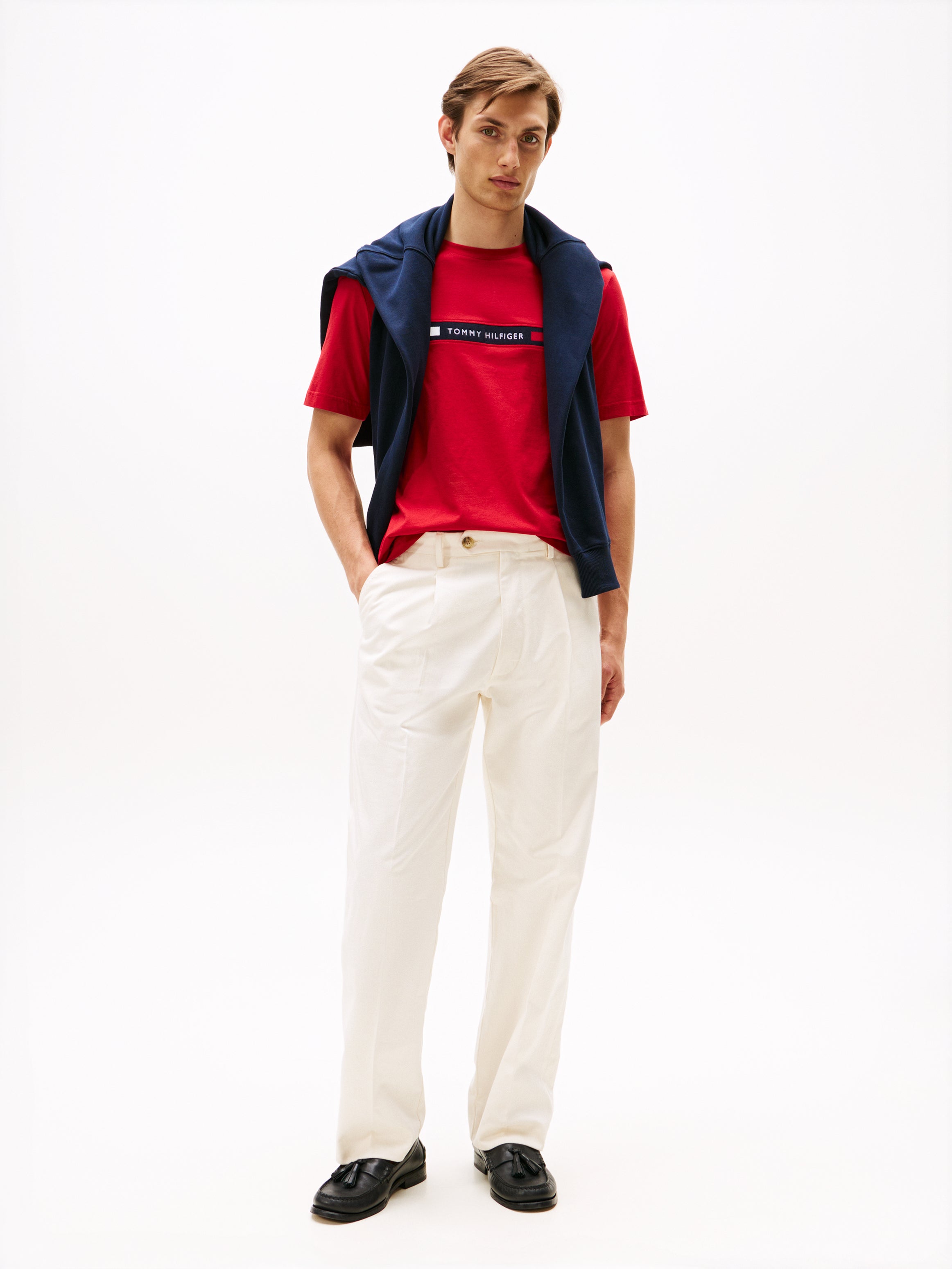 An image of the Tommy Hilfiger Hilfiger Chest Insert Tee