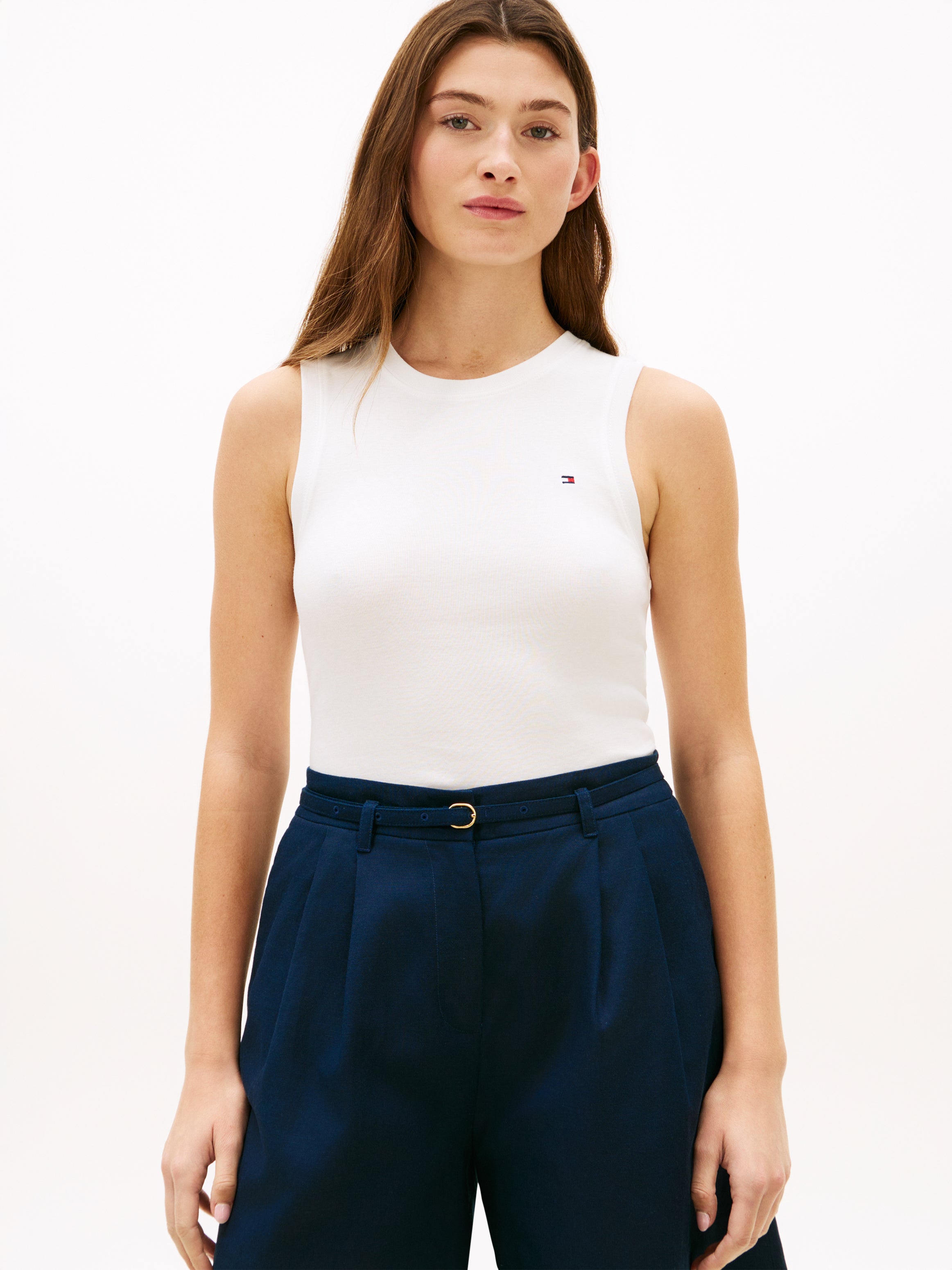 An image of the Tommy Hilfiger Slim Cody Crew Neck Tank Top