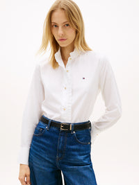 An image of the Tommy Hilfiger Poplin Ruffle Collar Shirt