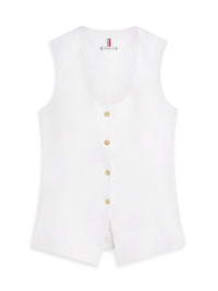 An image of the Tommy Hilfiger Linen Blend Vest