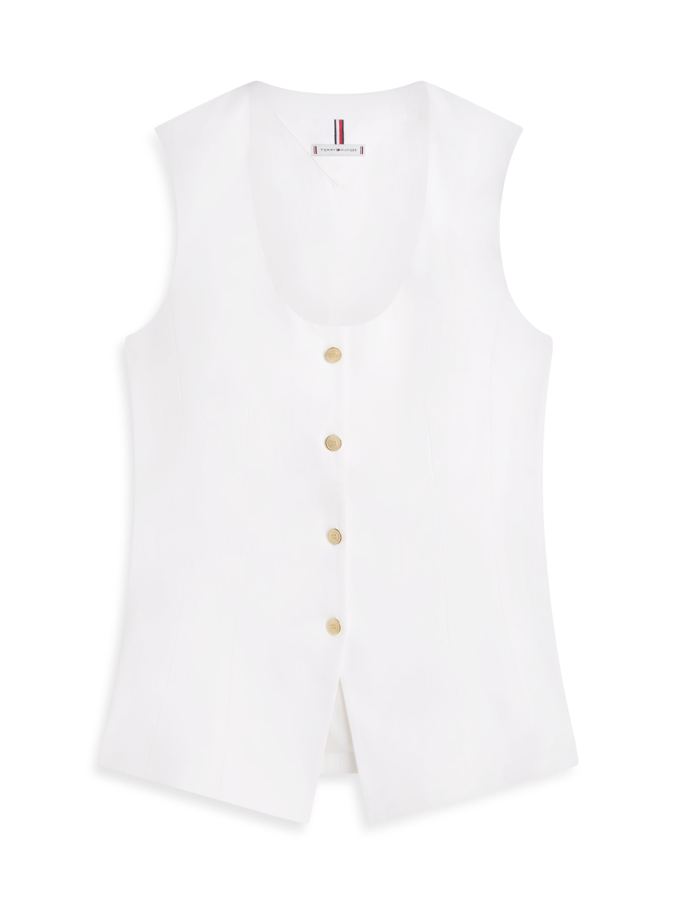 An image of the Tommy Hilfiger Linen Blend Vest