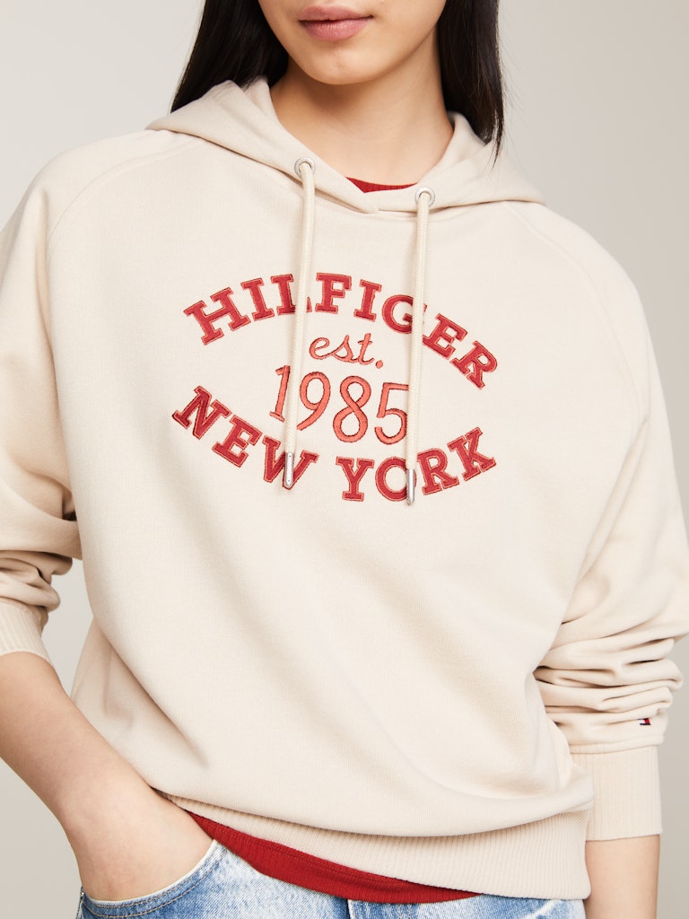 An image of the Tommy Hilfiger Varsity Logo Embroidery Hoodie
