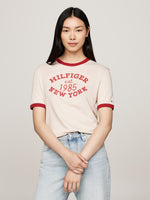 An image of the Tommy Hilfiger Varsity Logo Contrast Trim T-Shirt