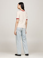 An image of the Tommy Hilfiger Varsity Logo Contrast Trim T-Shirt