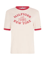 An image of the Tommy Hilfiger Varsity Logo Contrast Trim T-Shirt