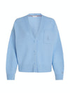 An image of the Tommy Hilfiger Script Soft Wool V-Neck Cardi