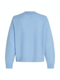 An image of the Tommy Hilfiger Script Soft Wool V-Neck Cardi