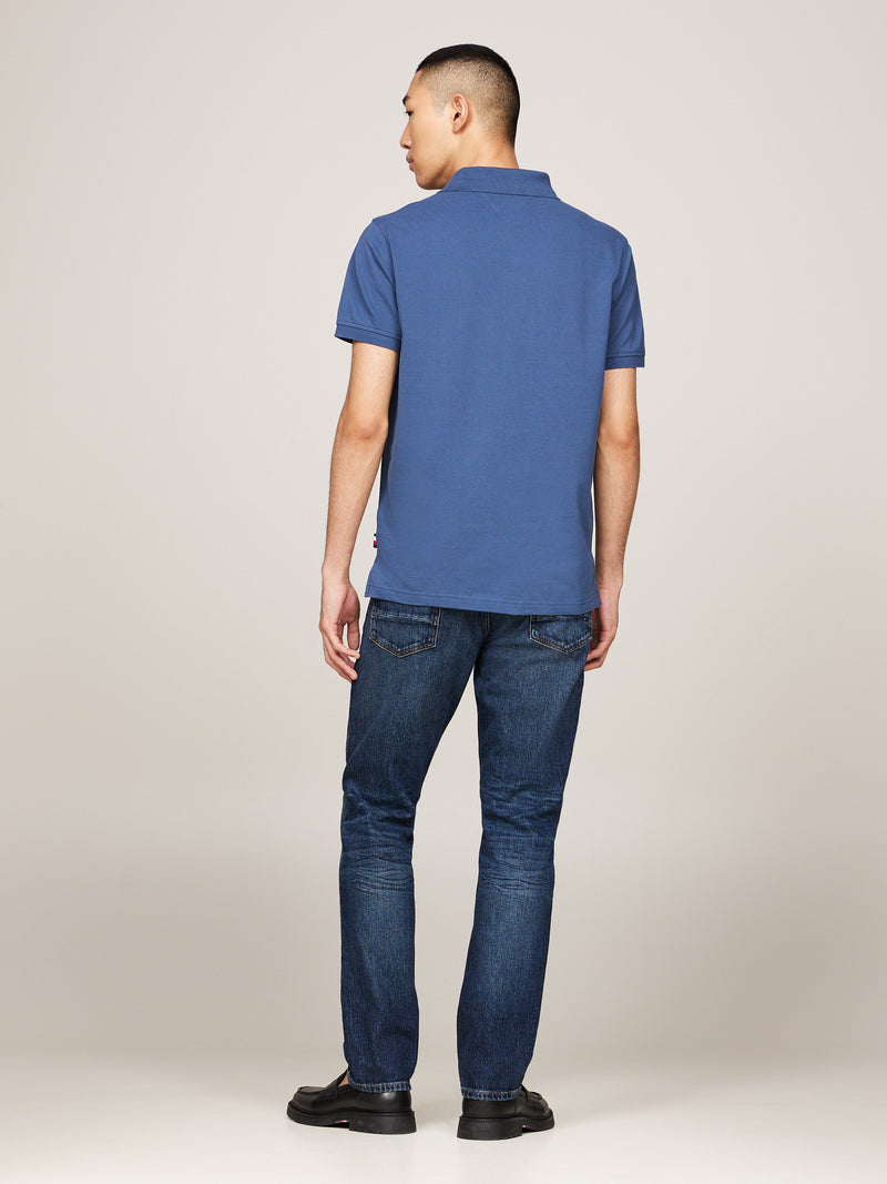 An image of the Tommy Hilfiger Tipped Placket Flag Embroidery Polo