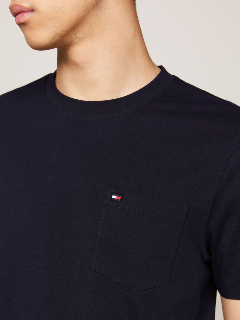 An image of the Tommy Hilfiger Crew Neck Patch Pocket T-Shirt