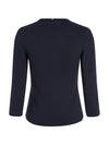 An image of the Tommy Hilfiger 1985 Slim Slub Open Neck Top