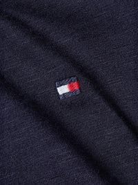 An image of the Tommy Hilfiger 1985 Slim Slub Open Neck Top