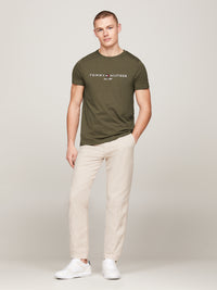 An image of the Tommy Hilfiger Logo Embroidery Slim Fit T-Shirt