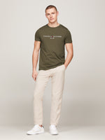 An image of the Tommy Hilfiger Logo Embroidery Slim Fit T-Shirt