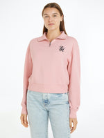 An image of the Tommy Hilfiger Script 1/2 Zip Sweater