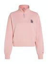 An image of the Tommy Hilfiger Script 1/2 Zip Sweater