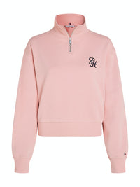 An image of the Tommy Hilfiger Script 1/2 Zip Sweater