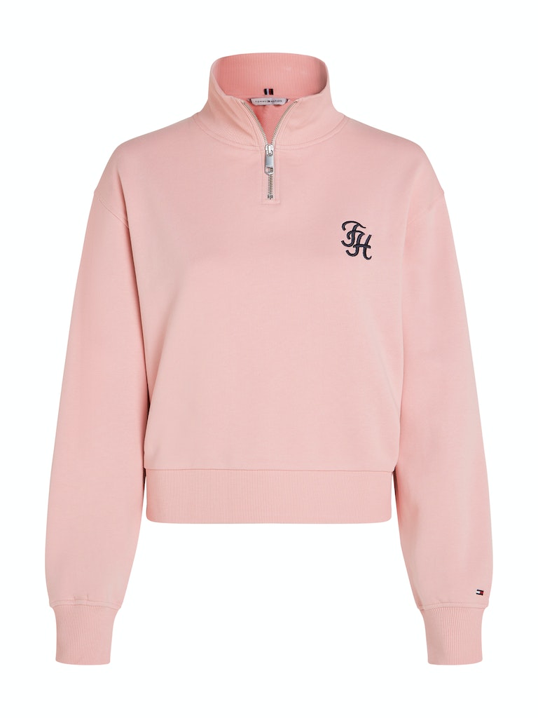 An image of the Tommy Hilfiger Script 1/2 Zip Sweater
