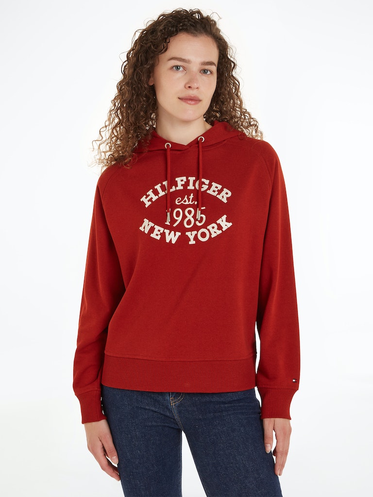 An image of the Tommy Hilfiger Varsity Logo Embroidery Hoodie