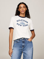 An image of the Tommy Hilfiger Varsity Logo Contrast Trim T-Shirt