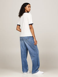 An image of the Tommy Hilfiger Varsity Logo Contrast Trim T-Shirt
