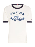 An image of the Tommy Hilfiger Varsity Logo Contrast Trim T-Shirt