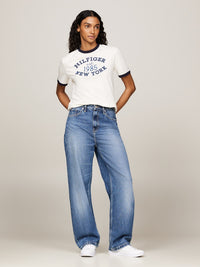 An image of the Tommy Hilfiger Varsity Logo Contrast Trim T-Shirt