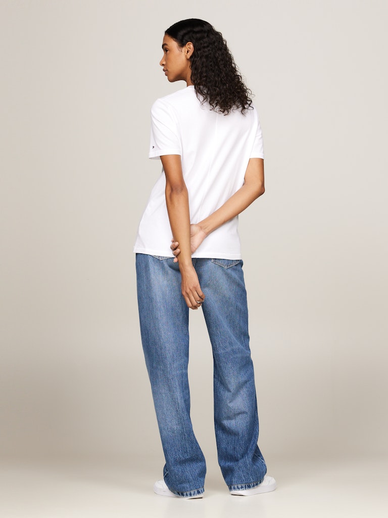 An image of the Tommy Hilfiger Script Logo Embroidery T-Shirt
