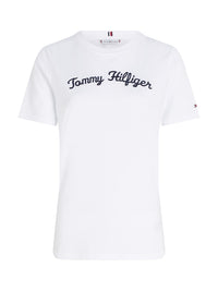 An image of the Tommy Hilfiger Script Logo Embroidery T-Shirt