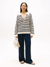 An image of the Tommy Hilfiger Crochet Polo Sweatshirt