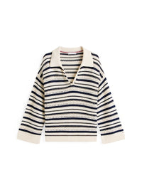 An image of the Tommy Hilfiger Crochet Polo Sweatshirt
