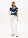 An image of the Tommy Hilfiger Gold Button Crew Neck T-Shirt