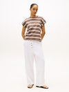 An image of the Tommy Hilfiger Gold Button Crew Neck T-Shirt