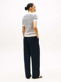 An image of the Tommy Hilfiger Cable Knit Polo Jumper