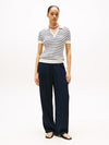 An image of the Tommy Hilfiger Cable Knit Polo Jumper