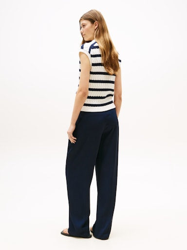 An image of the Tommy Hilfiger Cable Knit Polo Vest